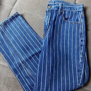 American Eagle Striped Jeans